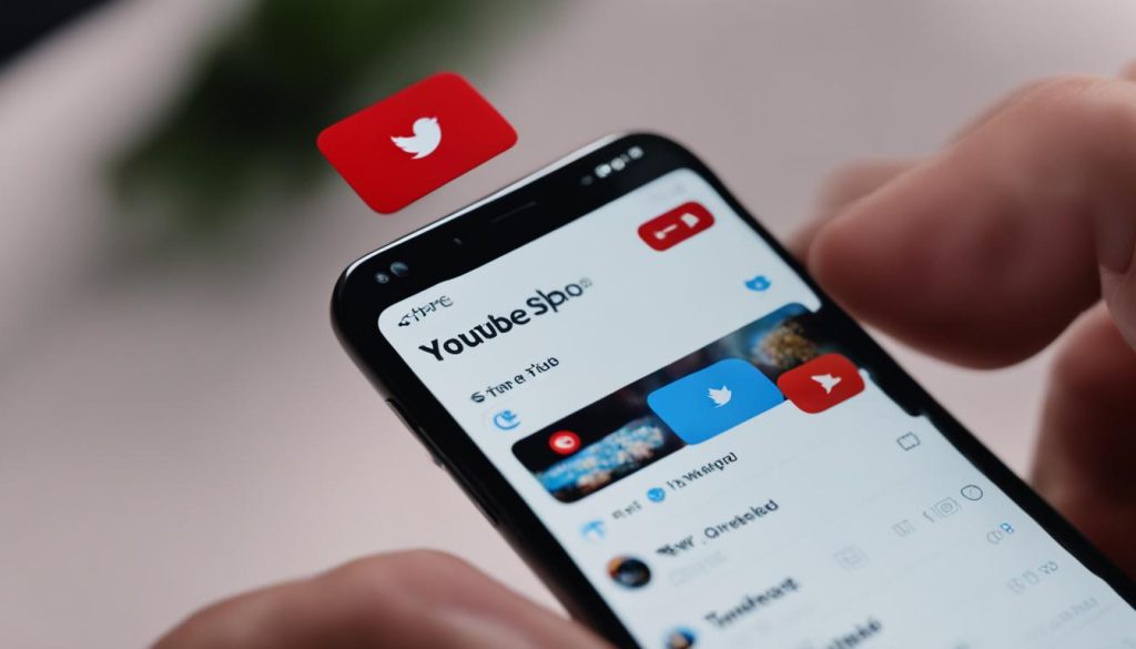 embed YouTube video on Twitter with mobile devices